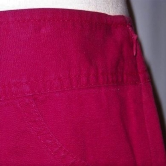 NWT Ann Taylor Cranberry Front Pleat Skirt Size 8 - Picture 3 of 6